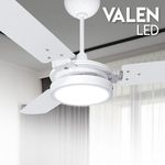 VENTILADOR TETO VALEN COM LED 6000K BRANCO 127V VENTEX