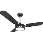 VENTILADOR DE TETO VALEN COM LED 6000K COM 3 PAS PRETO 127V VENTEX