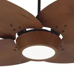 VENTILADOR DE TETO COM CONTROLE REMOTO E PAINEL LED 4000K JERI EMBUIA 127V VENTEX