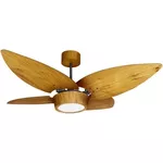 VENTILADOR DE TETO COM CONTROLE REMOTO 4 PÁS JERI COM PAINEL LED 4000K PRETO/FREIJO 127V VENTEX