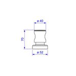 Acabamento para Registro de Gaveta 1.1/2 e 1.1/4 4900 C35 Aspen Cromado Deca