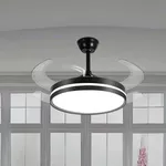 VENTILADOR PÁS RETRATEIS COM CONTROLE REMOTO E LED 3000/4000/6000K PRETO ISIS SPOTLINE