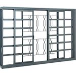 Vitrô De Correr Belfort 100X150X12Cm Grade Elo Sasazaki