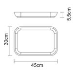 Kit Gamela 30x45 e Gamela 2 Divisórias Bamboo Mor