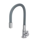 Torneira Para Cozinha de Mesa Bica Móvel Hydramotion Cinza Hydra