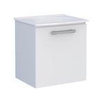 Gabinete Aço Suspenso Com Tanque Vênus 50X40Cm Branco Cozimax