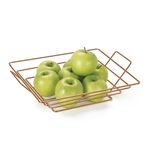 Fruteira De Mesa Quadrada Rose Gold Arthi