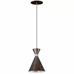 PENDENTE KINLIGTH DOMINICA ONIX/BRANCO P/1 E-27