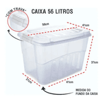 Caixa Gran Box 56 Litros Branca Plasútil