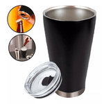 Copo Termico De Cerveja Preto 700ML 8047 - Mor