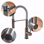 Misturador Monocomando Mesa Flexivel Grey Jiwi