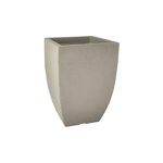 VASO JARDIM MODERNO QUAD. 30CM COR CIMENTO-JAPI