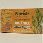 Açúcar Mascavo Orgânico Native 50 sachês de 4g cada