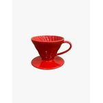 Conjunto Kit Hario V60 Porcelana Vermelho Tamanho 01