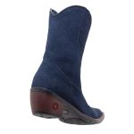 Bota Feminina Texana Jeans Cano Médio