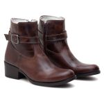 Bota Feminina Ankle Castanho