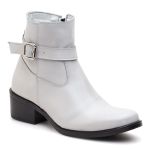 Bota Feminina Ankle Branco