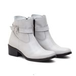 Bota Feminina Ankle Branco