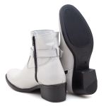 Bota Feminina Ankle Branco