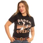 Camiseta Feminina Rodeo Queen Preta