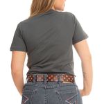 Camiseta Feminina Country Wild West Rodeo Cinza