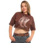 Camiseta Cropped Feminina Over Country 3