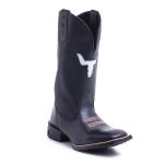 Bota Masculina Texana Boi Vazado Preto