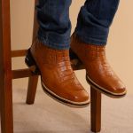 Botina Masculina Texana Jacaré Claro Jump 