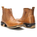 Botina Masculina Texana Jacaré Claro Jump 