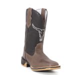 Bota Masculina Texana Boi Desenhado Solado Jump