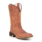 Bota Texana Premium Lisa Jump 100% em Couro Legítimo 