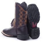 Bota Infantil Texana Quadriculada