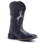 Bota Masculina Texana Cavalos Preto