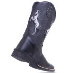 Bota Masculina Texana Cavalos Preto