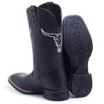 Bota Masculina Texana Boi Desenhado