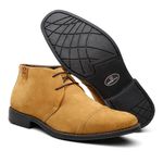 Botina Conforto Bufalado Areia de Amarrar - Linha Confort Prime