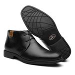 Botina Conforto Floater Preto de Amarrar - Linha Confort Prime
