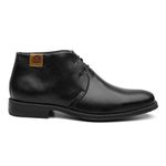 Botina Conforto Floater Preto de Amarrar - Linha Confort Prime