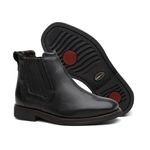 Botina Conforto Floater Preto Elástico Coberto - Linha Terra Nova