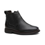 Botina Conforto Floater Preto Elástico Coberto - Linha Terra Nova
