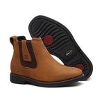 Botina Conforto Bufalado Castor Elástico Gota - Linha Terra Nova