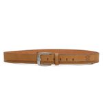 Cinto 40 Mm Soleta De Couro Bufalado Areia- Fivela Envelhecida