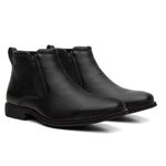 Botina Conforto Floater Preto Zíper - Linha Bugre