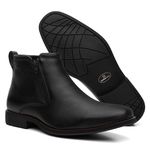 Botina Conforto Floater Preto Zíper - Linha Bugre