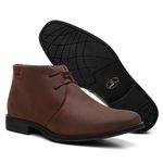 Botina Conforto Mustang Café de Amarrar - Linha Confort Prime