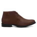 Botina Conforto Mustang Café de Amarrar - Linha Confort Prime