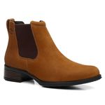 Bota/Botina Feminina Bufalado Castor Elástico Favo de Mel - Linha Montana