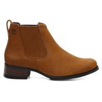 Bota/Botina Feminina Bufalado Castor Elástico Coberto - Linha Montana