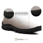 Coturno/Bota Couro Camuflado Café/Lona Camuflada Verde - Linha Panther