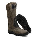 Coturno/Bota Couro Camuflado Verde/Lona Camuflada Verde - Linha Panther